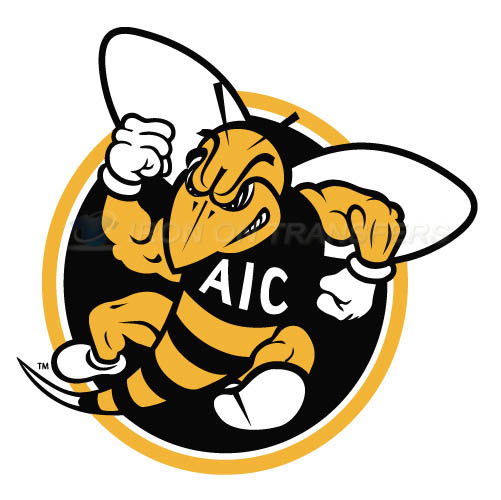 AIC Yellow Jackets 2009-Pres Alternate Logo5 T-shirts Iron On Tr - Click Image to Close